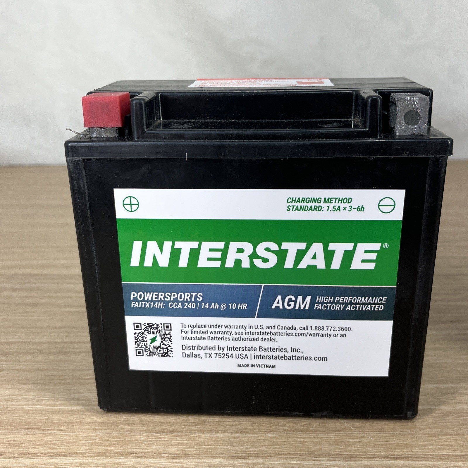 Interstate Batteries 12V 12Ah Factory Activated SLA AGM Powersports Battery
