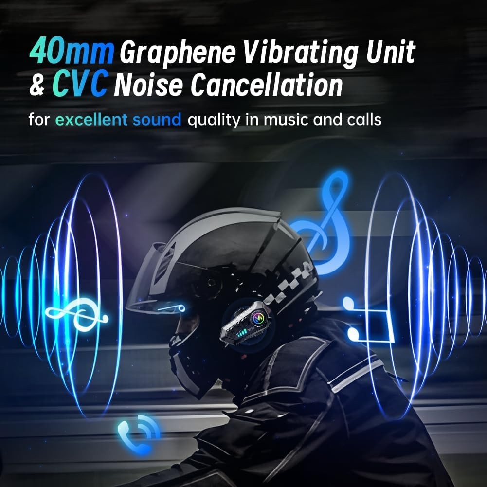 Motorcycle Bluetooth Headset Speaker Skiing Earphone Waterproof Bluetooth Helmet