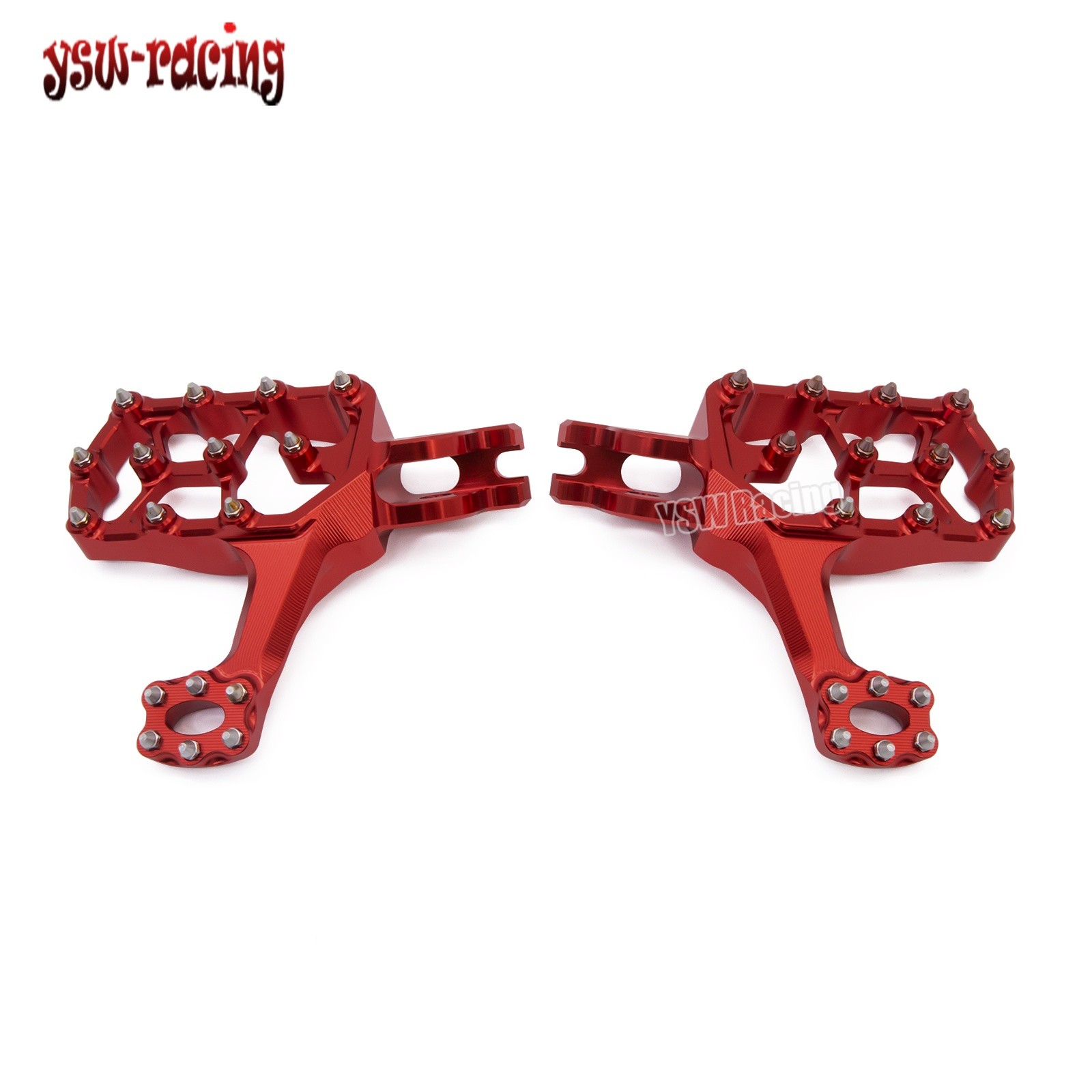 For Honda CRF250RX CRF450RX 2017-2022 Extended Footpeg Footrest CNC Aluminum Red