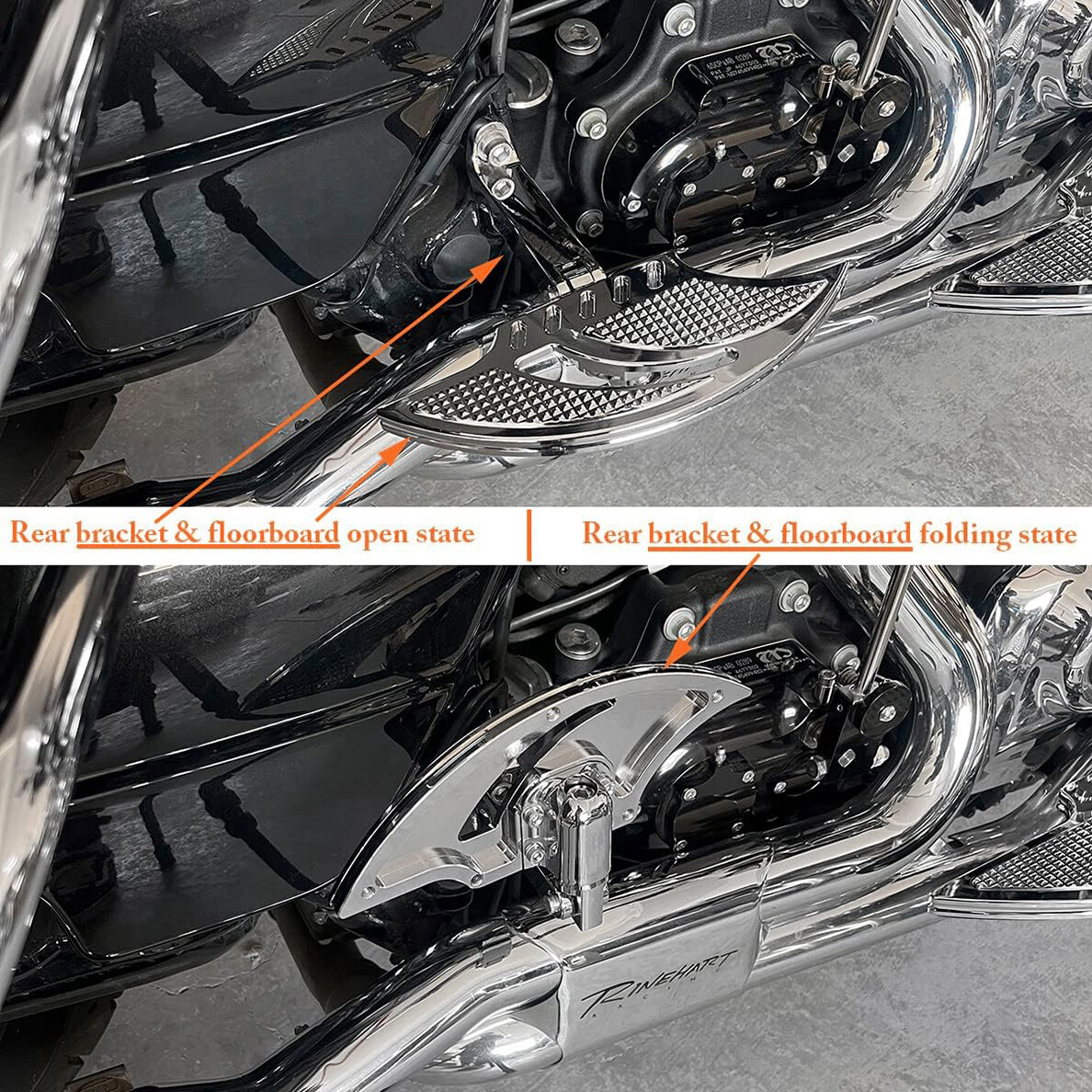 CNC Cut Foot Pegs passenger floorboard for Harley Touring Dyna Sportster XL