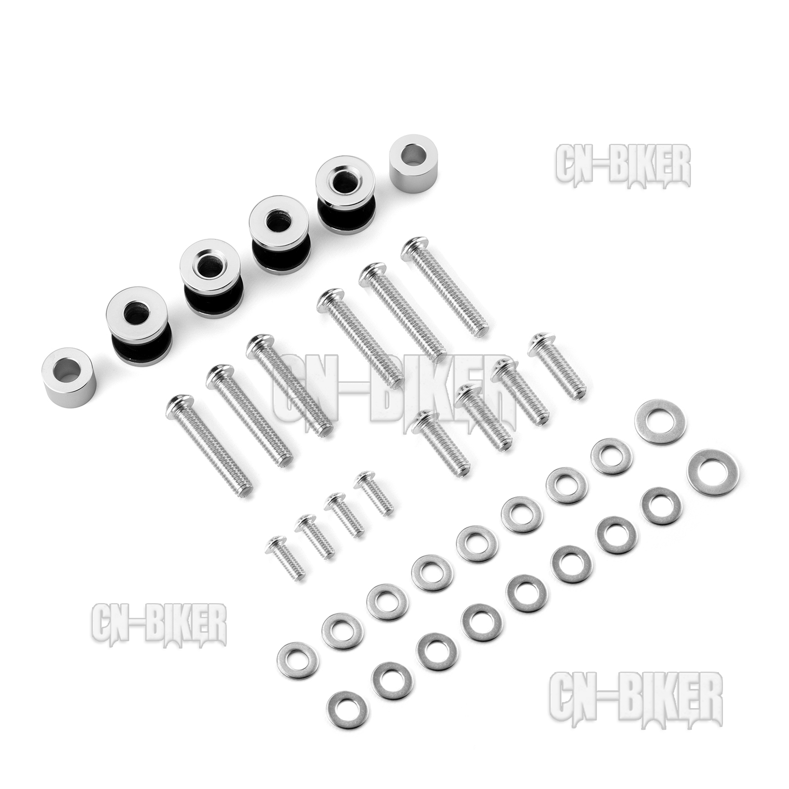Chrome 4 Point Docking Hardware Kit Fit For 2009-2024 Harley Davidson Touring