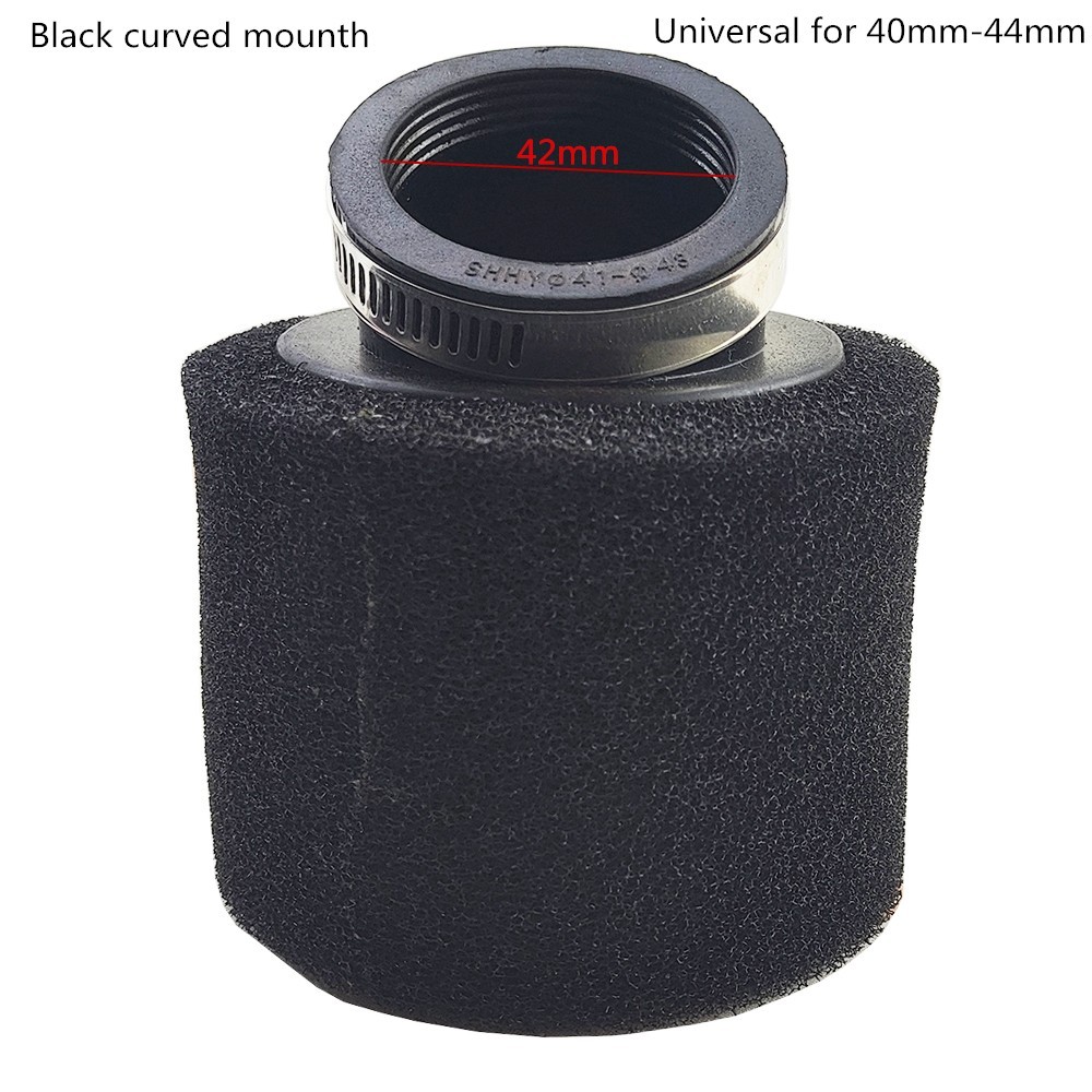 Motorcycle Bend 42mm/1.65In (Fit for 40mm-44mm) Sponge Air Intake Filter Cleaner