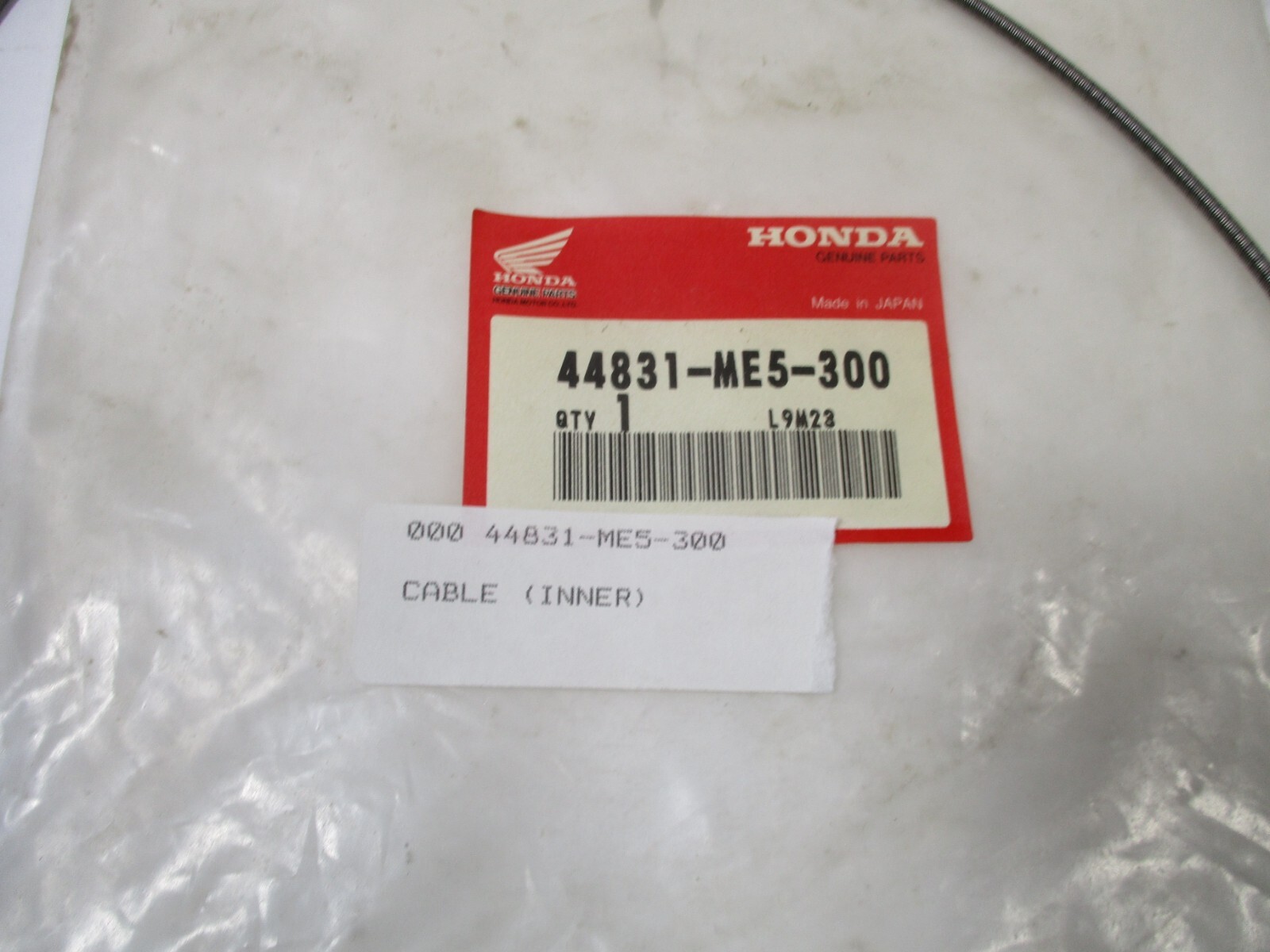 HONDA CB650 NEW INNER SPEEDOMETER CABLE 44831-ME5-300 GL1200 GOLDWING FT500 lm