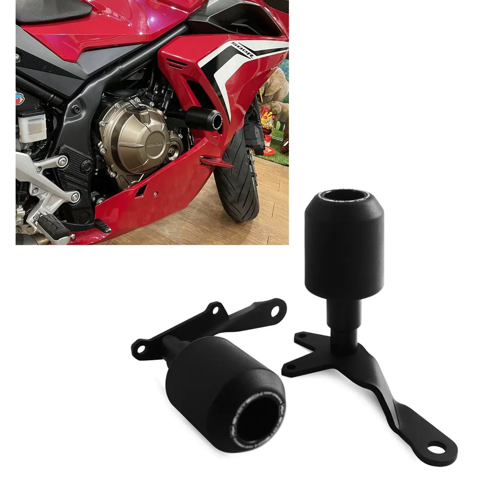 Fit for Honda CBR500R 2021-2024 Falling Frame Slider Guard Crash Pad Protector