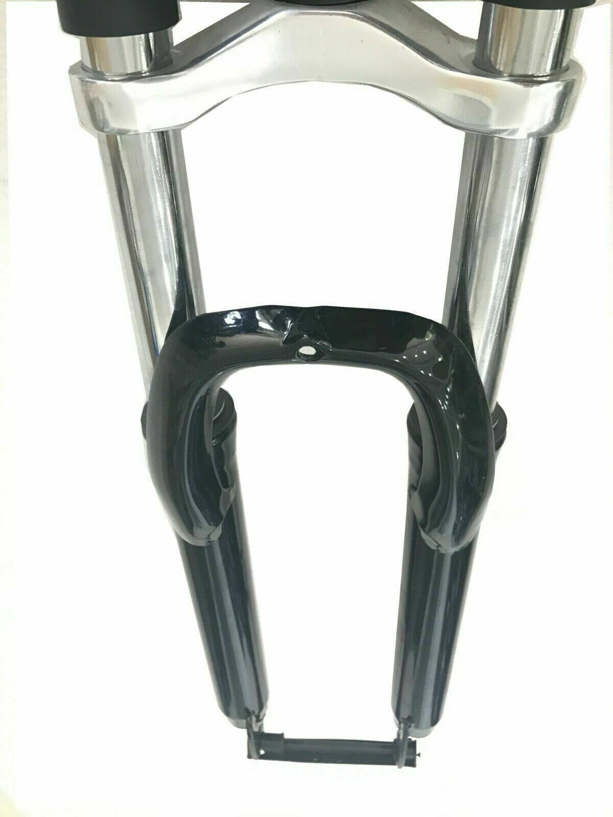 CDHPOWER Bicycle Fork 26″ Triple Tree Suspension Fork (Black) & CNC Handle Bars