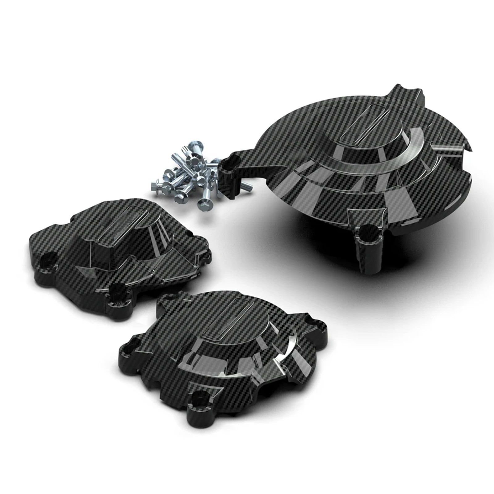 Carbon Fiber Pattern Engine Cover Protection For Kawasaki Ninja ZX-10R 2011-2024