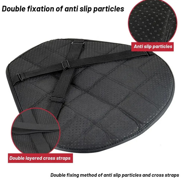 Motorcycle Gel Seat Cushion Comfort Pillow Cover Pressure Relief Universal Pad