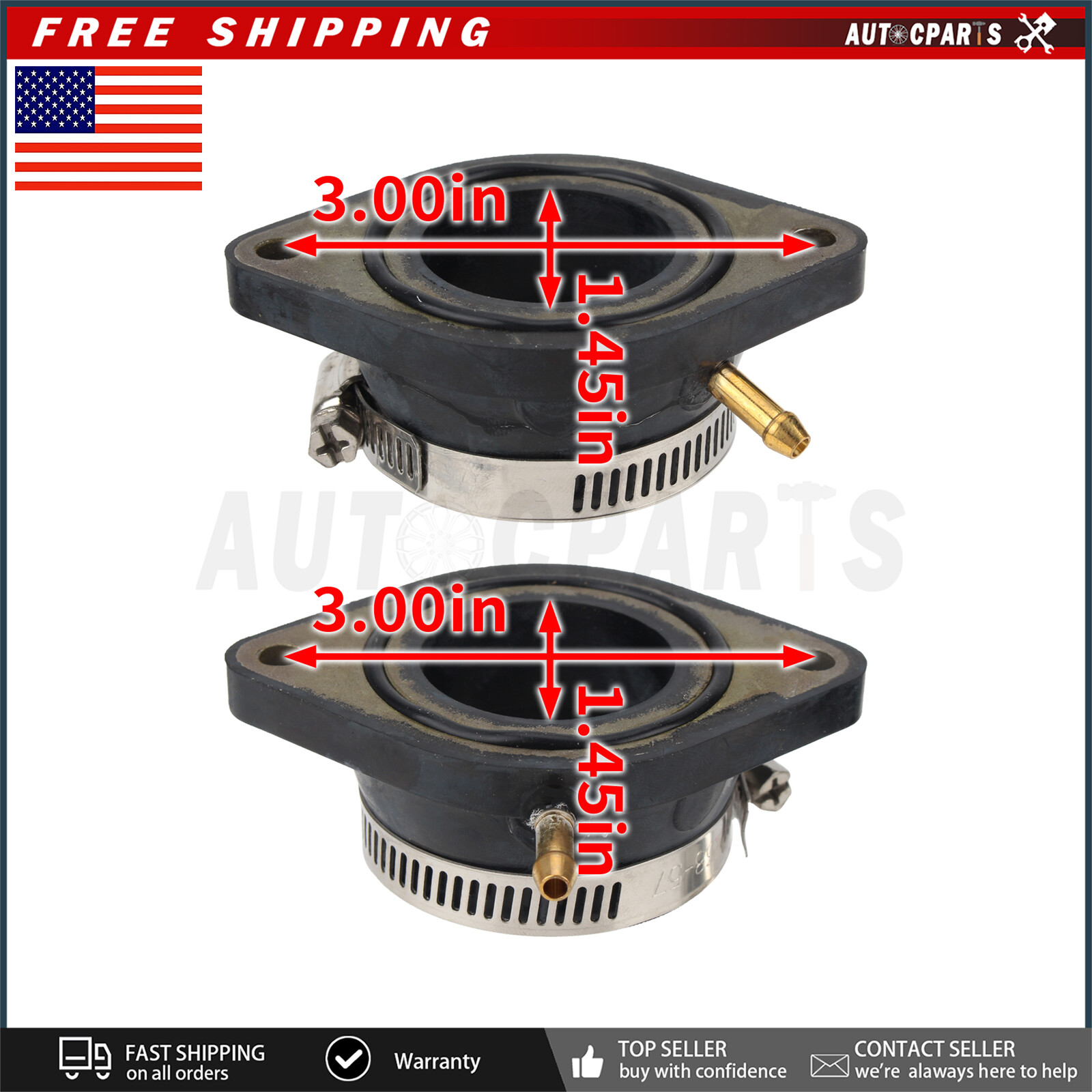 Carburetor Intake Manifold Boots Fit for Yamaha XVS1100 VStar