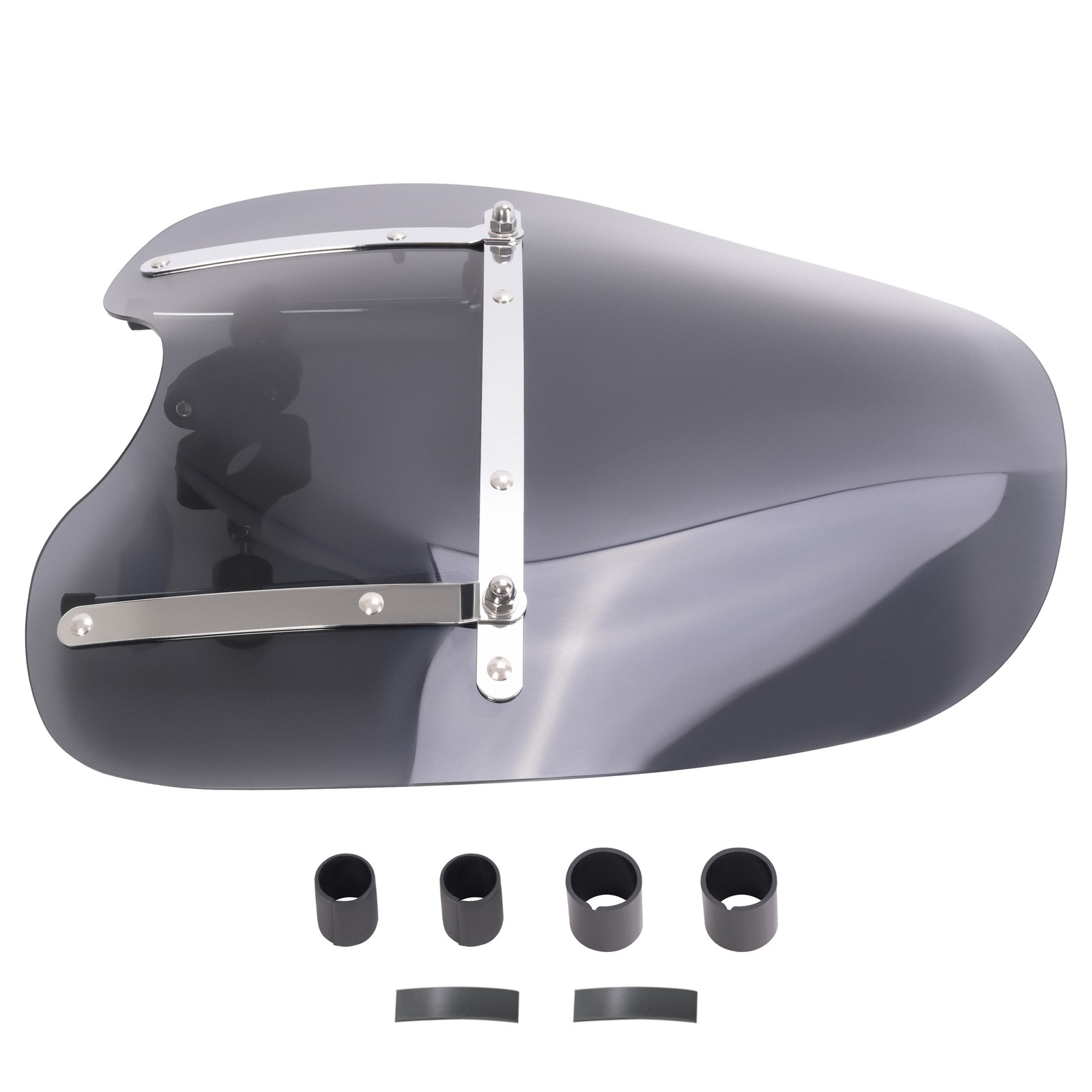 Smoke Windshield 19″x17″ for Kawasaki Vulcan VN 500 750 800 900 1500 1600 1700