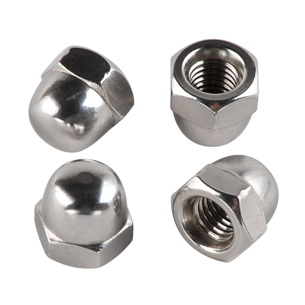 4PCS Universal Shock Absorber Acorn Nuts Kit M10x1.25 For Honda Suzuki Kawasaki