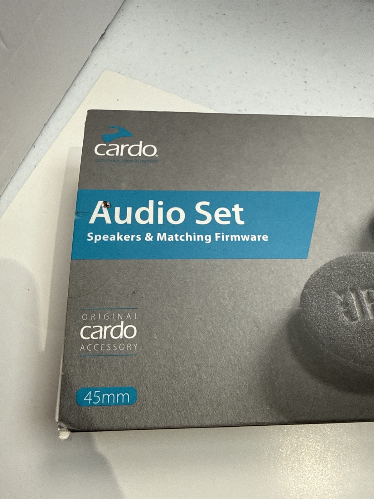 Cardo JBL 45mm Audio Set ONLY ONE WORKS AS-IS