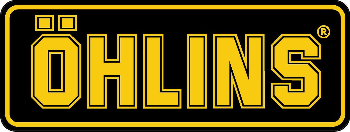 #2510 (2) 2″ Ohlins Shock Sponsor Racing 1980’s Vintage Decal Sticker LAMINATED