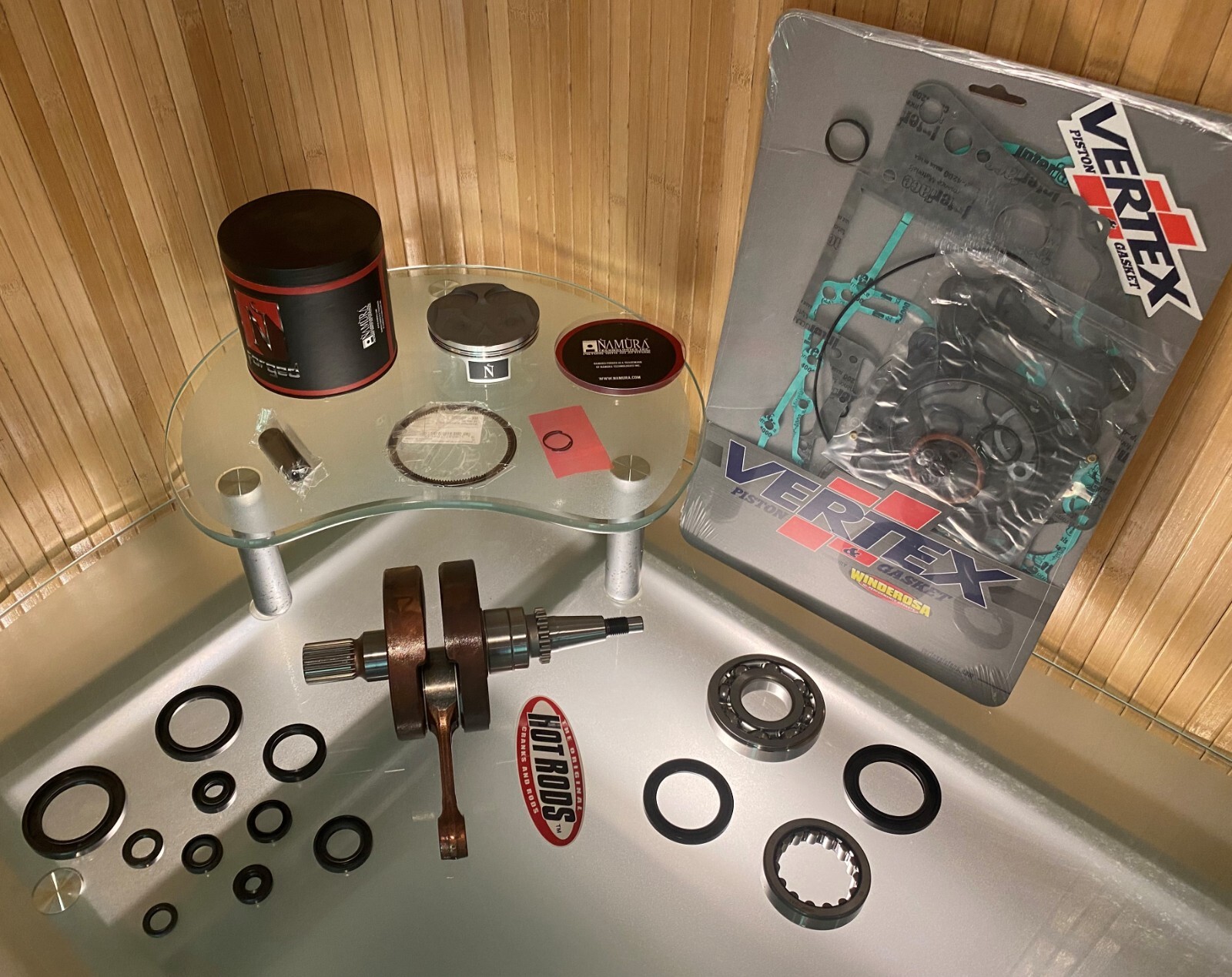 2006-2007 HONDA CRF 250R ENGINE REBUILD KIT / CRANKSHAFT + PISTON + GASKETS