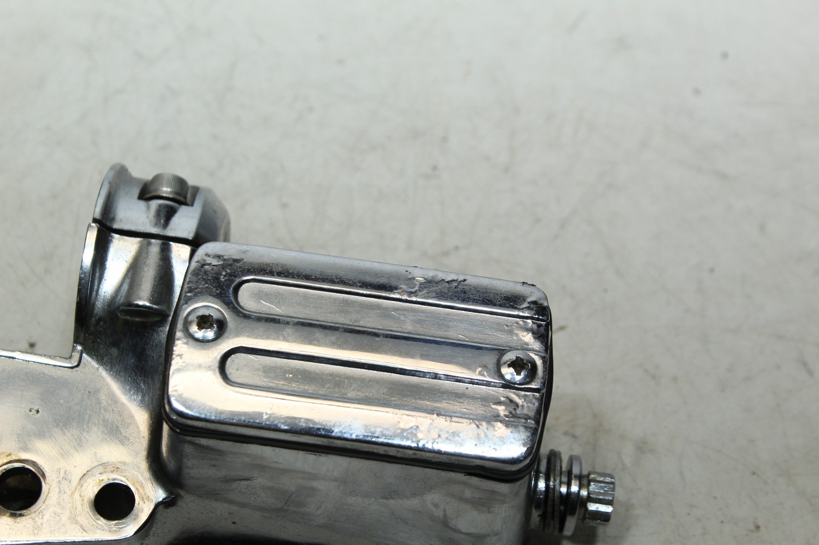 #1 91-95 Harley Softail Dyna 5/8 Front Brake Master Cylinder Chrome For Parts
