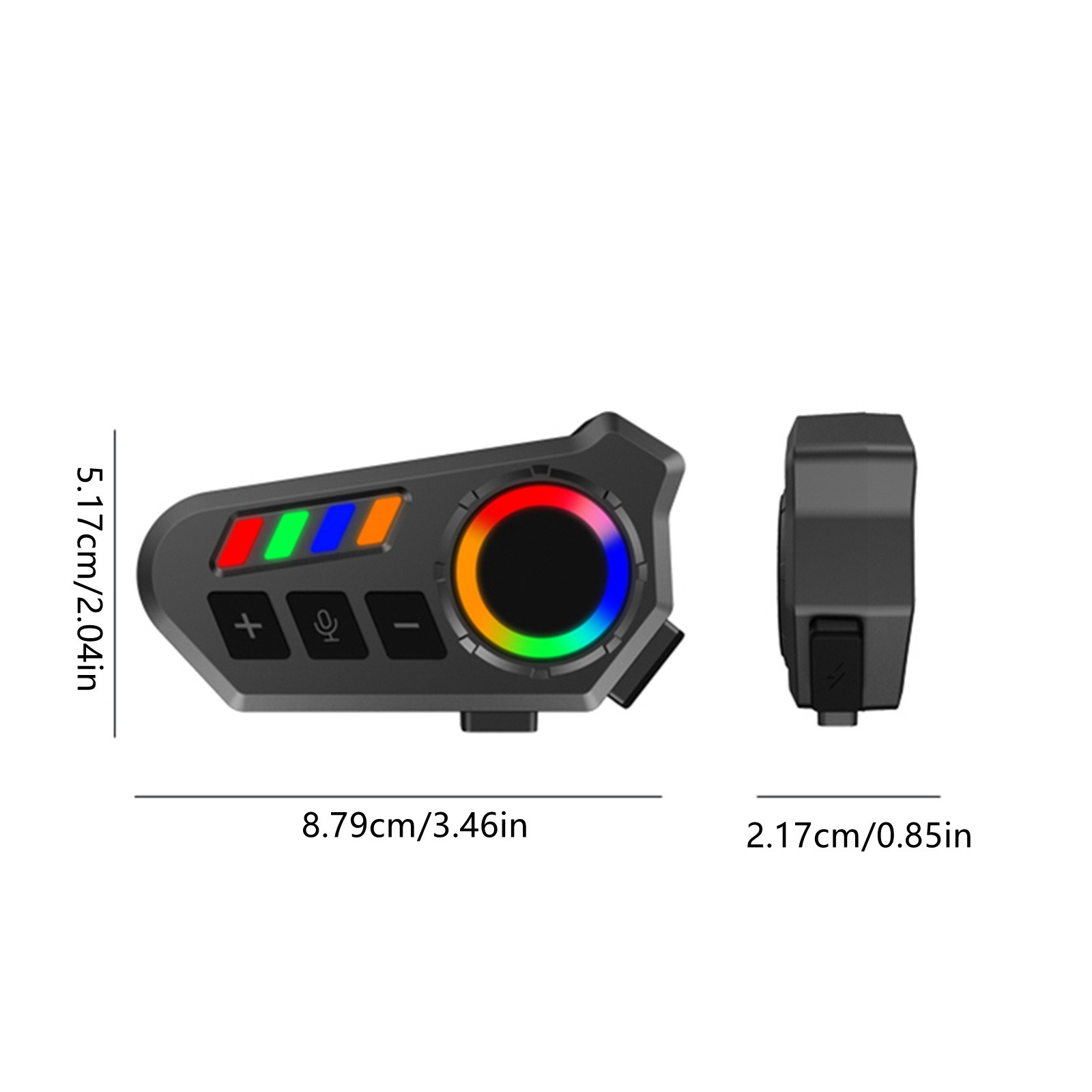 Motorcycle Helmet Headset 400mAh Battery BT6.0 IP65 Waterproof Hands-Free Voice