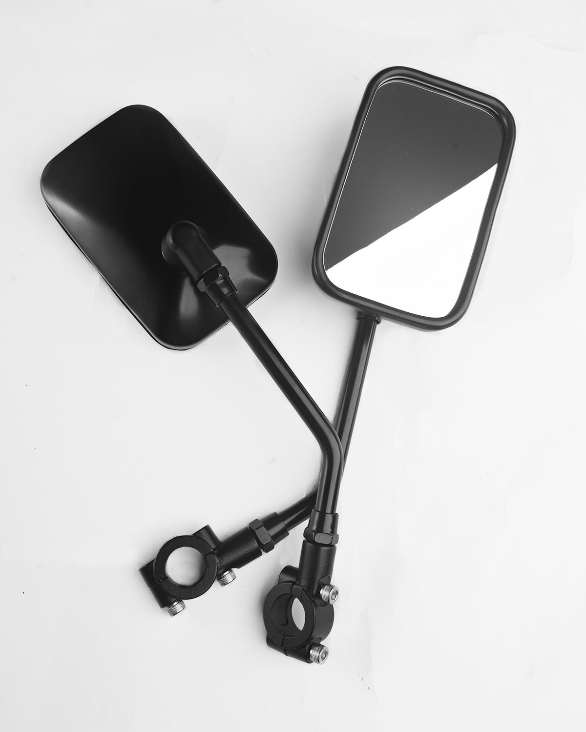 ATV & Motorcycle Handlebar Rear View Side Mirrors | 8mm 10mm Bolt, 7/8″ Clamp