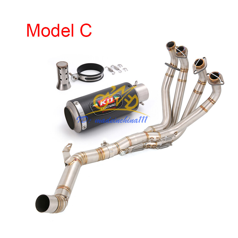 For Kawasaki Z900 2017-2025 Complete System Exhaust Header Pipe Slip on Mufflers