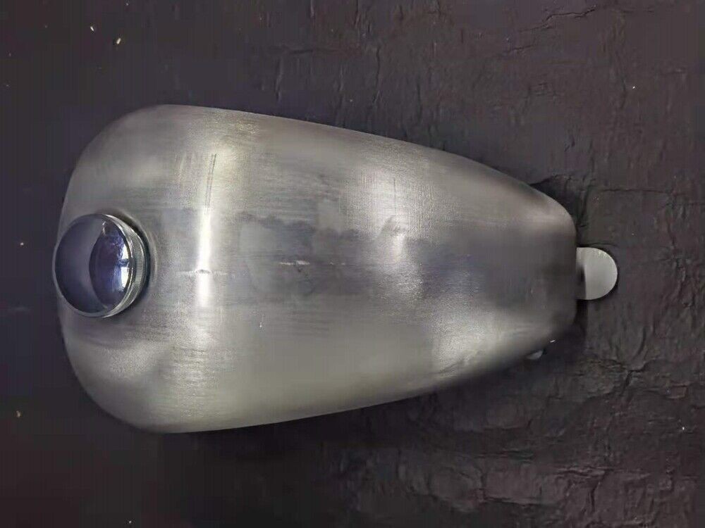 Silver 3.1Gal Motorcycle Gas Fuel Tank Can for Honda Yamaha Harley Universal