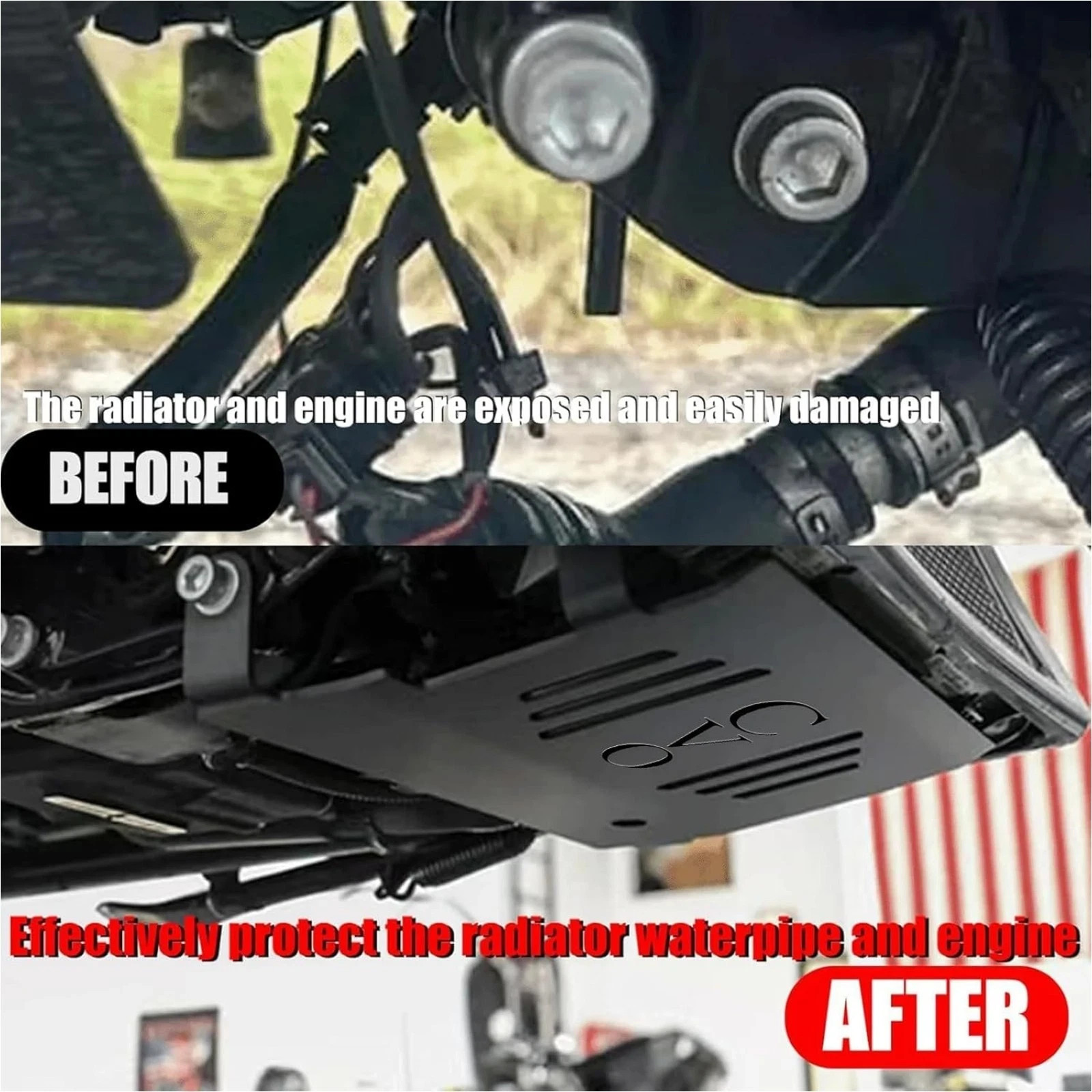 Skid Plate Lower Engine Chassis Guard Protector For CVO Road Glide Street Glide