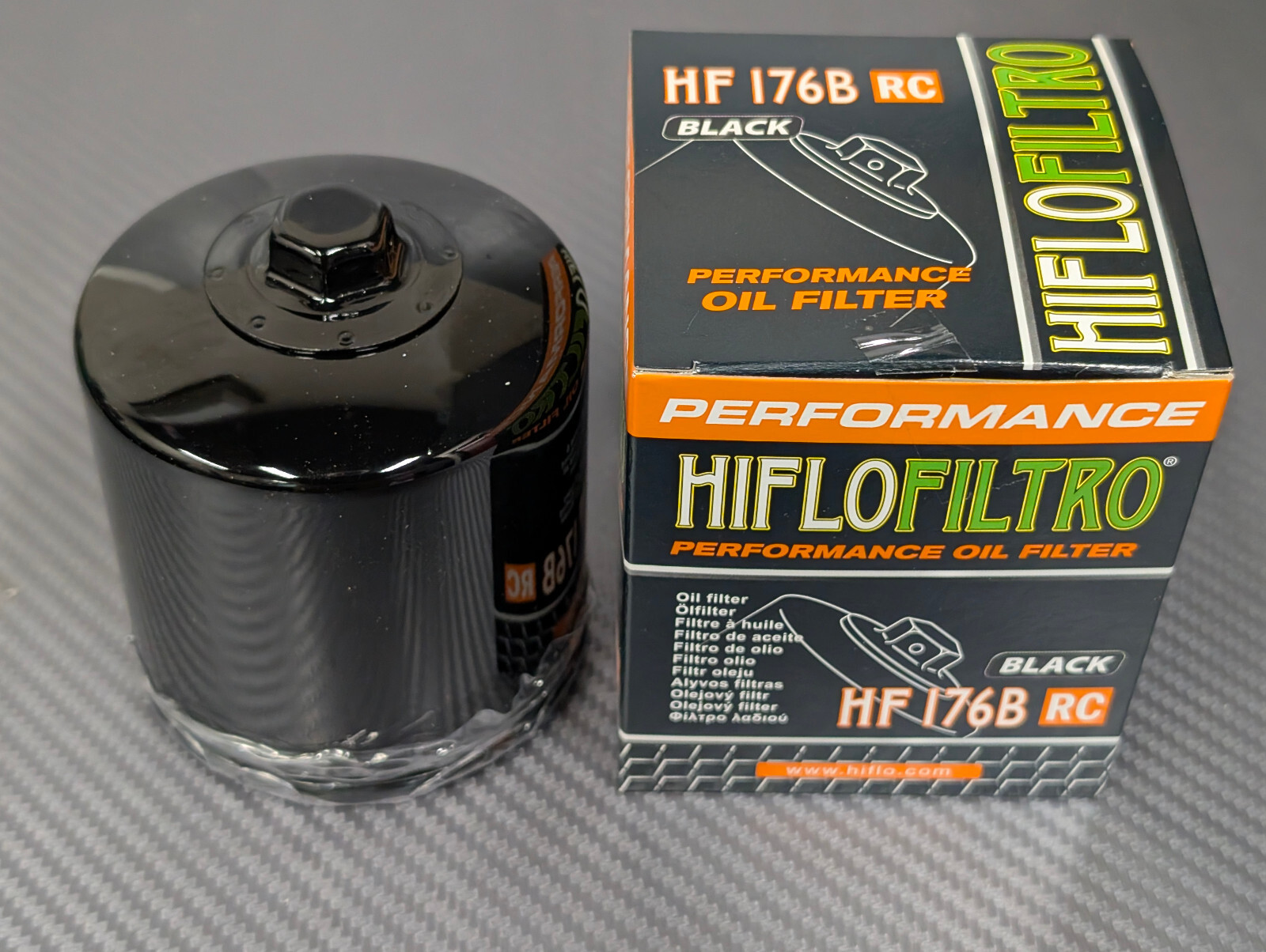 Hiflofiltro HF176BRC High Performance Racing Oil Filter Harley Revolution MAX