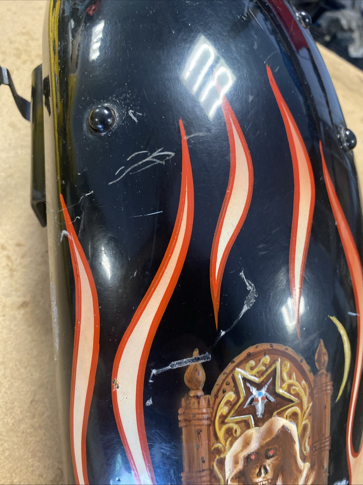 1987 (87-96) Honda Shadow VT1100C VT1100 Front Fender Hand Painted Scratched