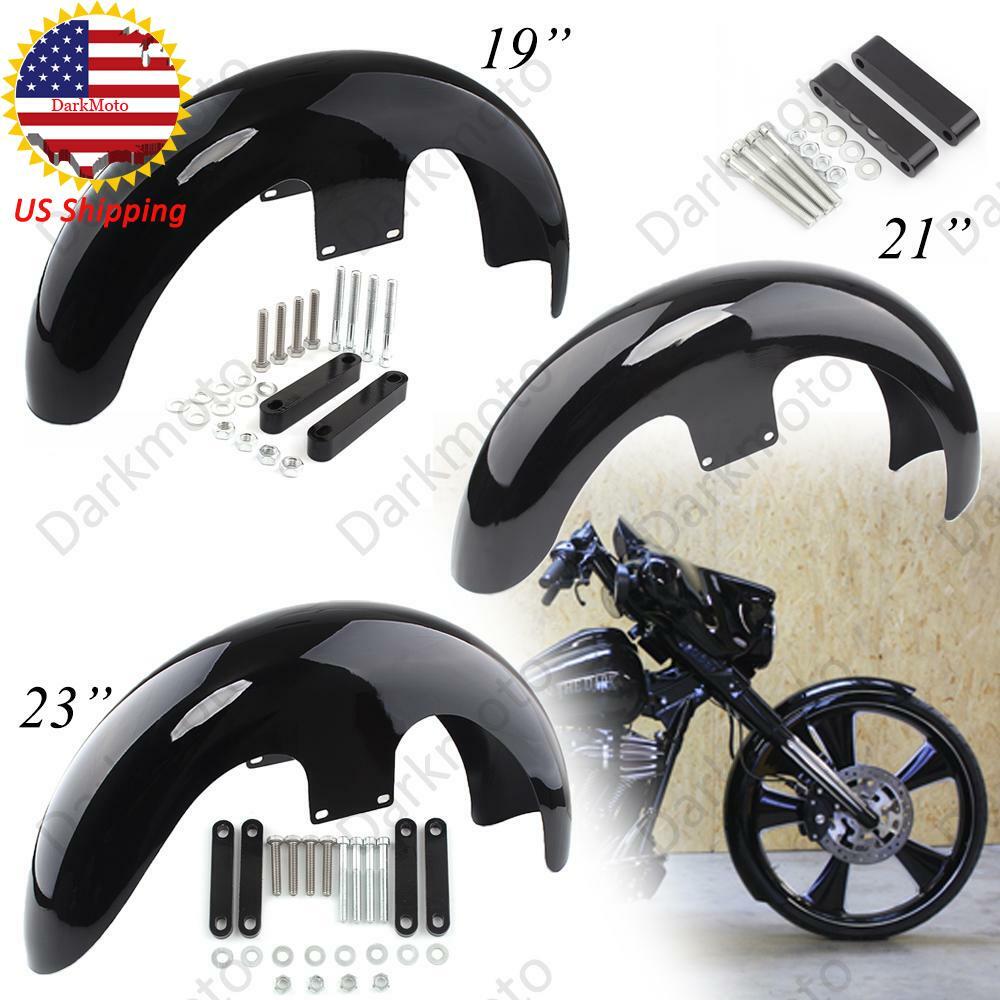 19″ 21″ 23″ Wheel Wrap Front Fender Steel For Harley Davidson Baggers Road King