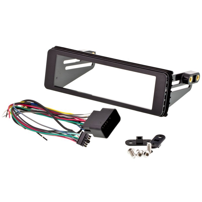 Single DIN Marine Bluetooth CD Receiver, 98-2013 Harley Single DIN Install Kit