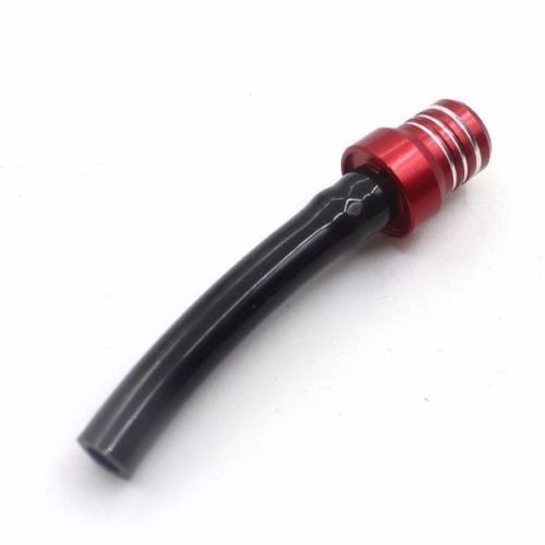 Dirt Bike Red CNC Gas Fuel Tank Cap Valve Vent Breather Hose Black Tube ATV Moto