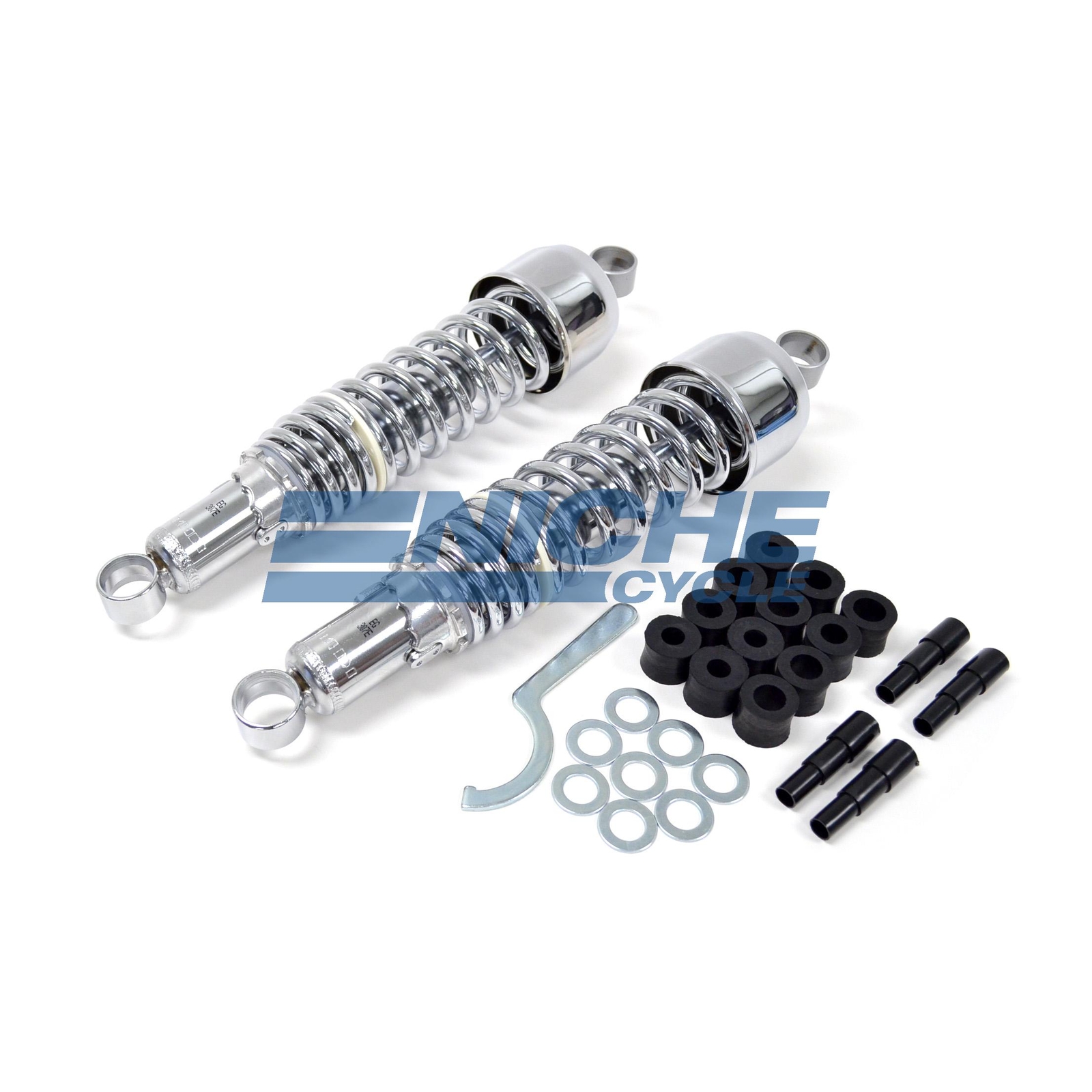 Classic Cafe Japanese Style Motorcycle Rear Shocks Eye To Eye 336mm