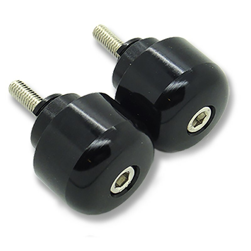 [SASA] Black Round CNC Anodized Bar Ends Barends, Fits Honda Motorcycle CBR600