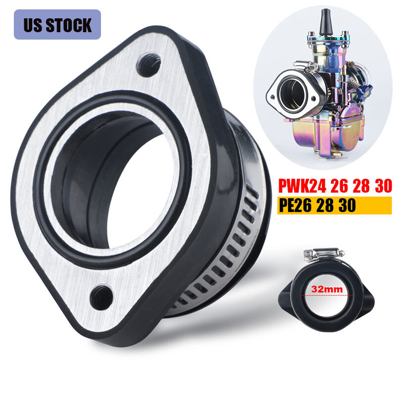 Flange Adapter Carb Manifold Intake Boot For Dirt Bike PWK 26/28/30mm Carburetor