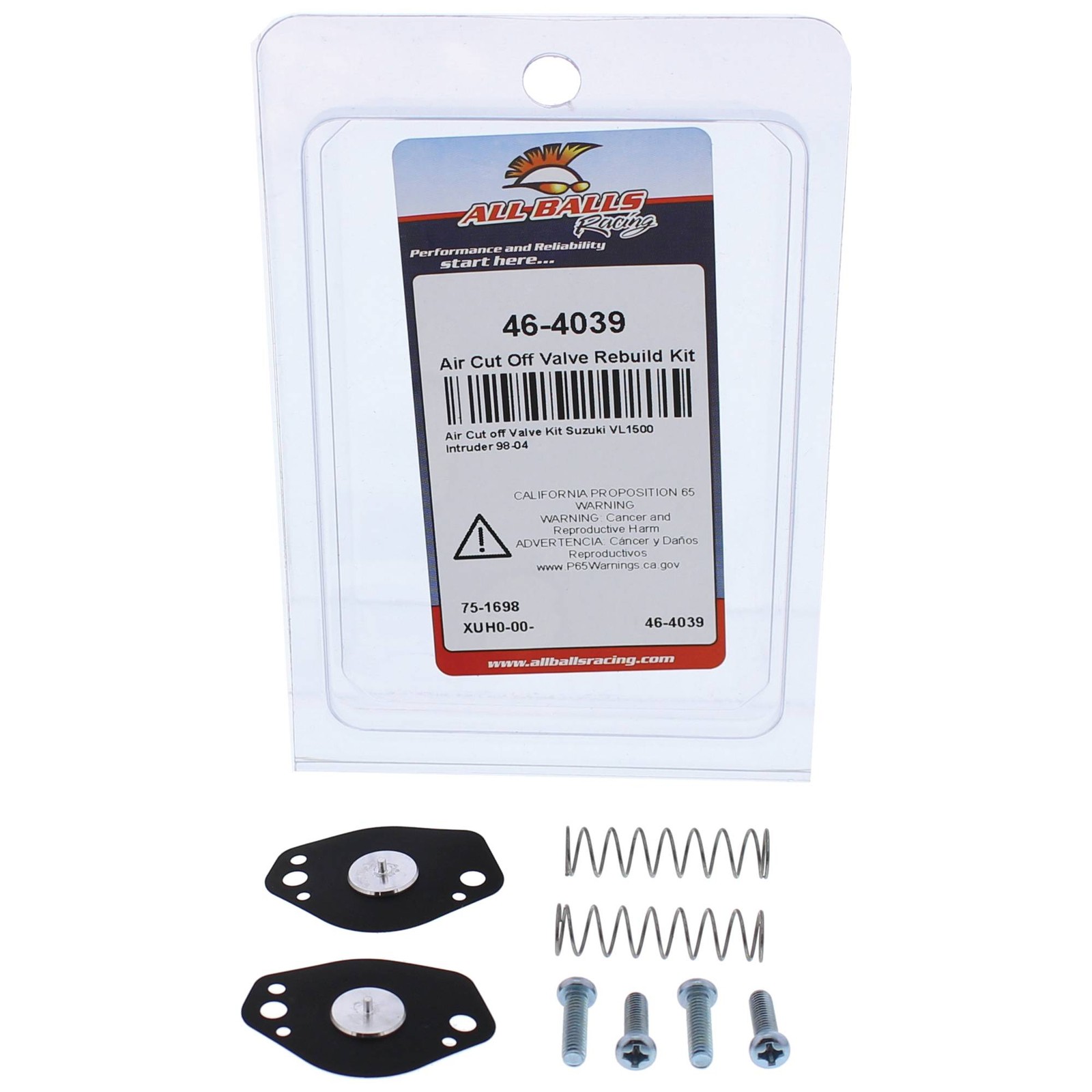 New All Balls Air Cut Off Valve Rebuild Kit for Suzuki VL 1500LC C90 Intruder