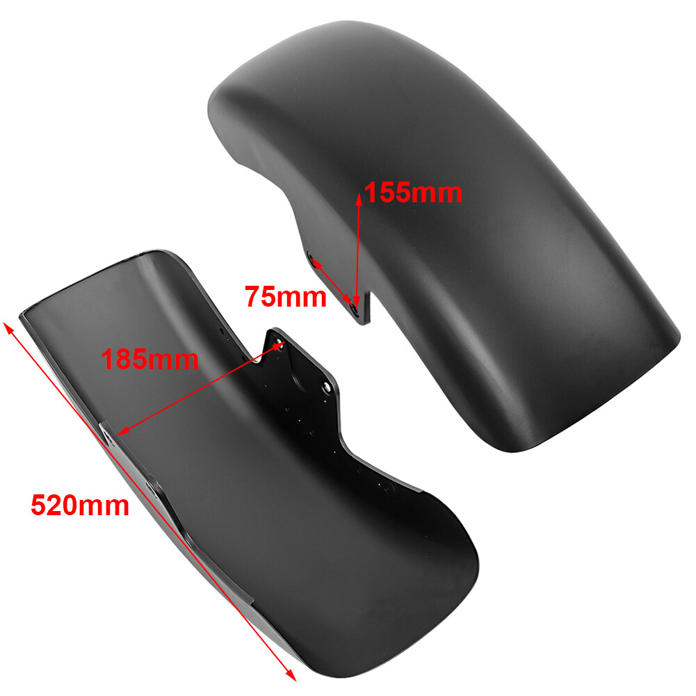 Short Front Fender Mudguard For Harley Softail Slim FLS 2012-2017 Matte Black