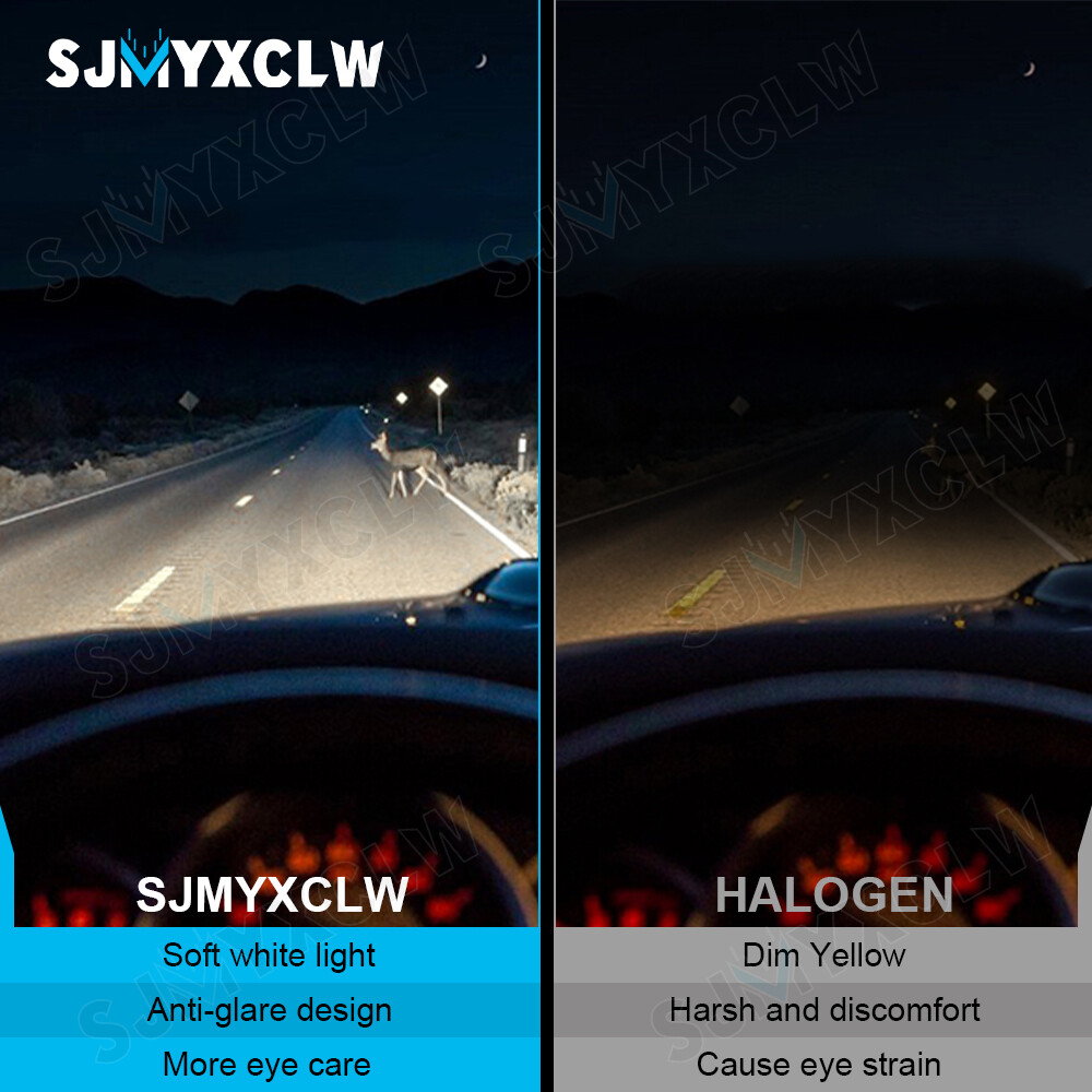 Motorcycle H4 HS1 Halogen Bulb 5000K White Headlight Hi-Lo Beam Light Lamp Bulbs