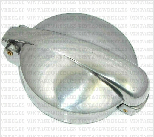 3″ Monza Alloy Petrol Tank Flip Cap & alloy Filler Neck Fit Cafe Racer AJS BSA