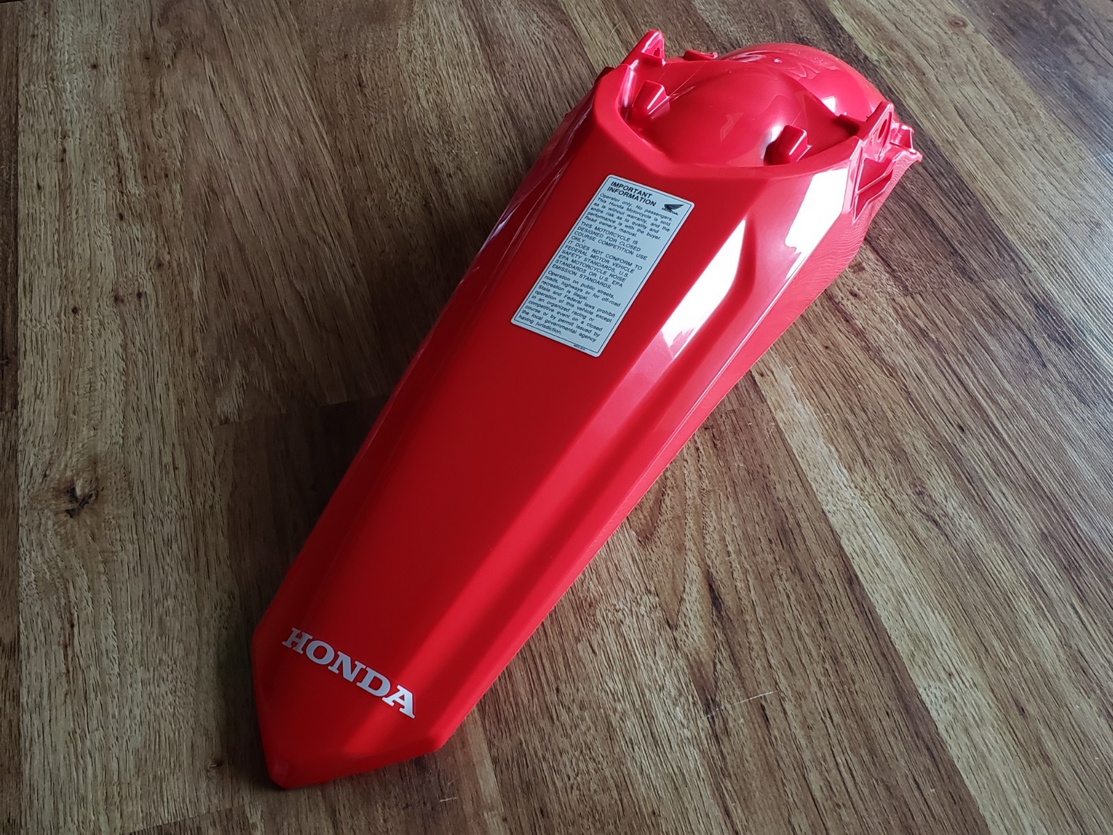 New Honda CRF450R Rear Fender 2021-2026 Plastic Extreme Red OEM 22-26 CRF250R RX