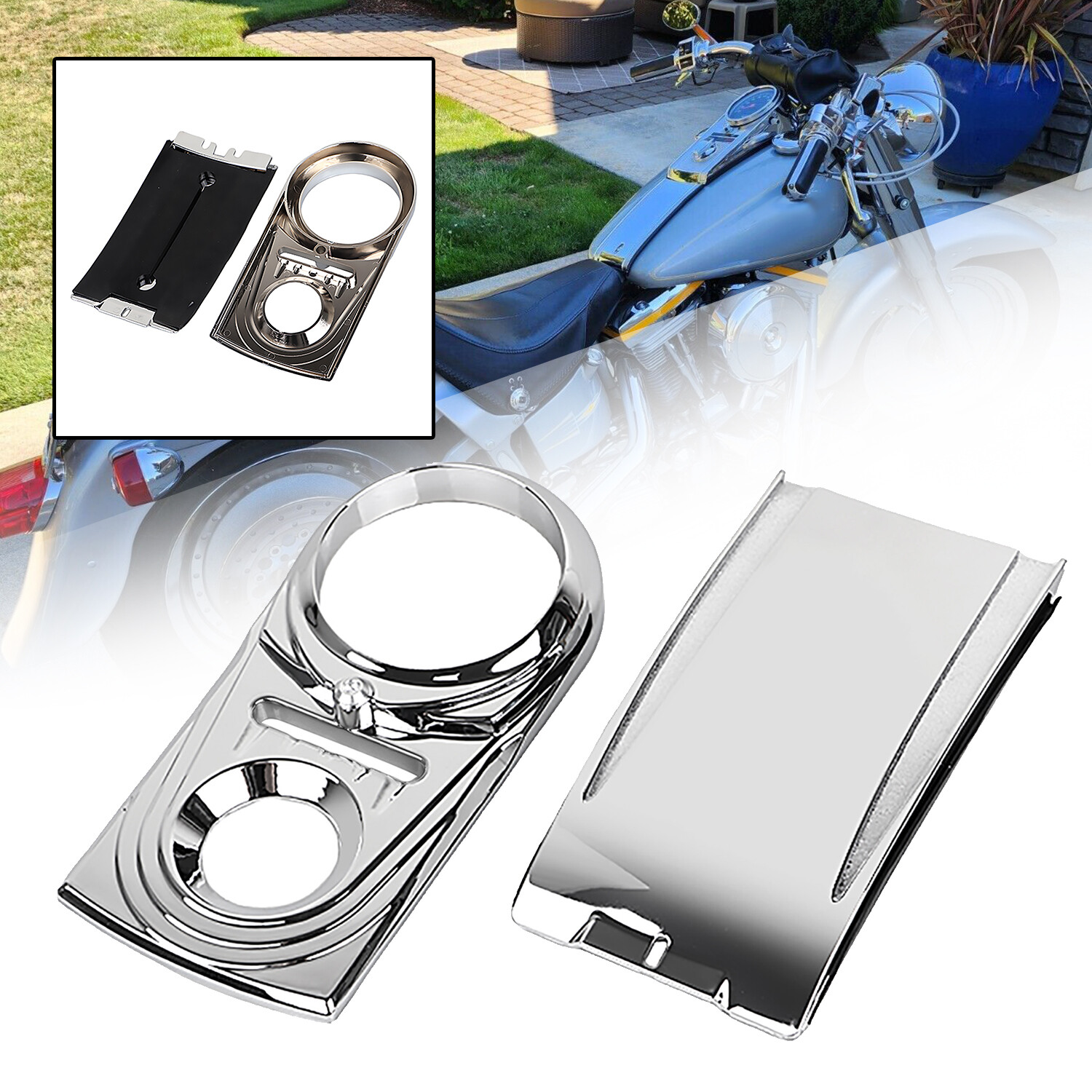 Dash Panel Insert Cover Tank Lower Extension For Harley Softail Heritage Classic