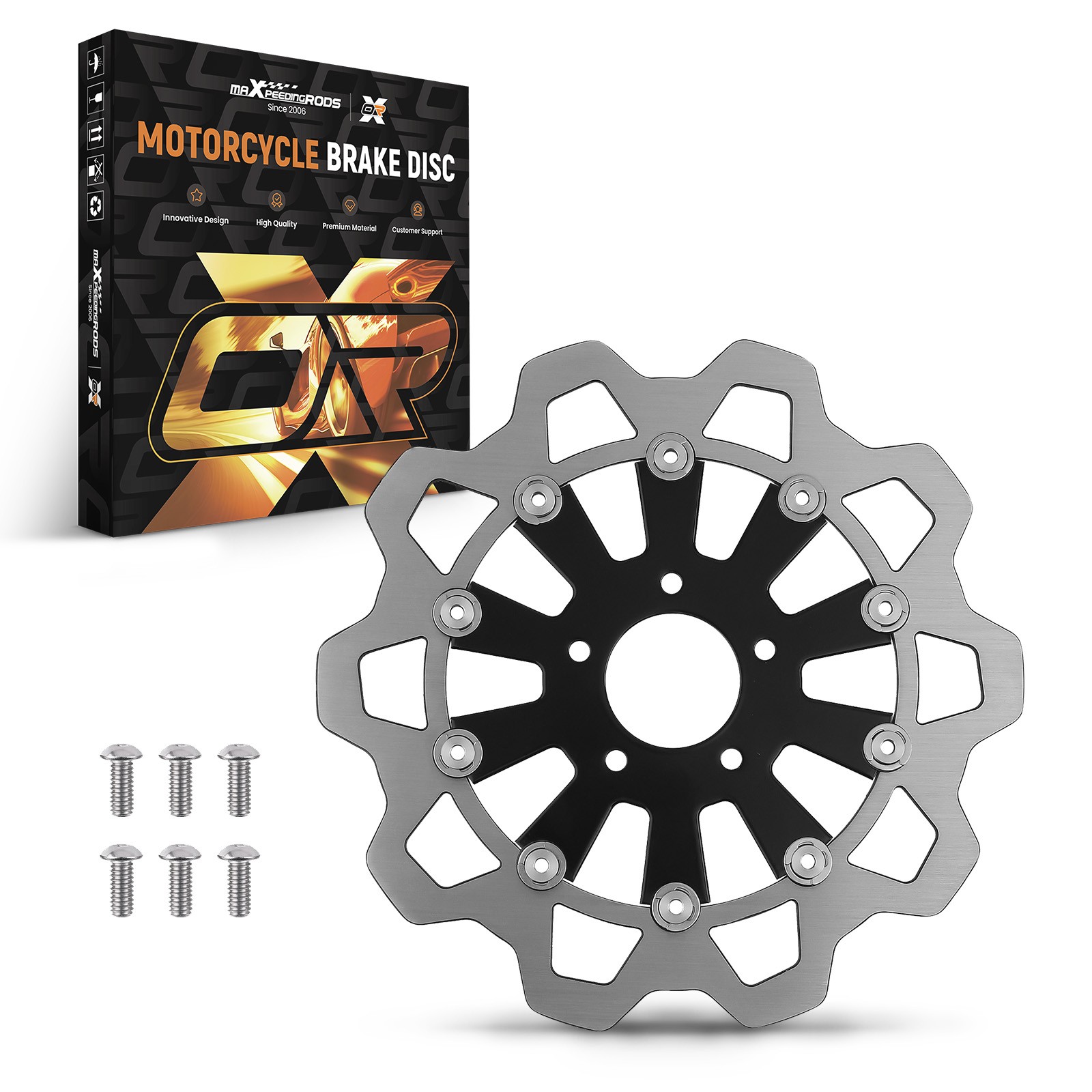11.8 Front Floating Brake Rotors for Harley Touring 2008-2019 Trike 2009-2019