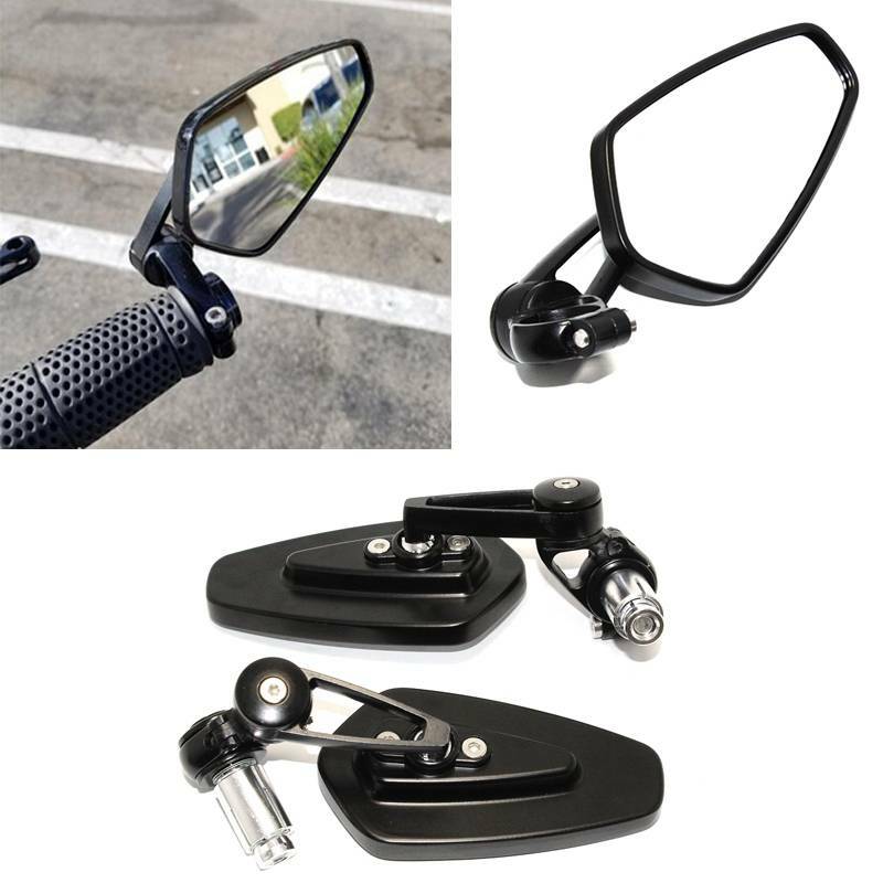 Imitate CRG Arrow Black Motorcycle Handlebars End Rearview Mirror 7/8″ Universal