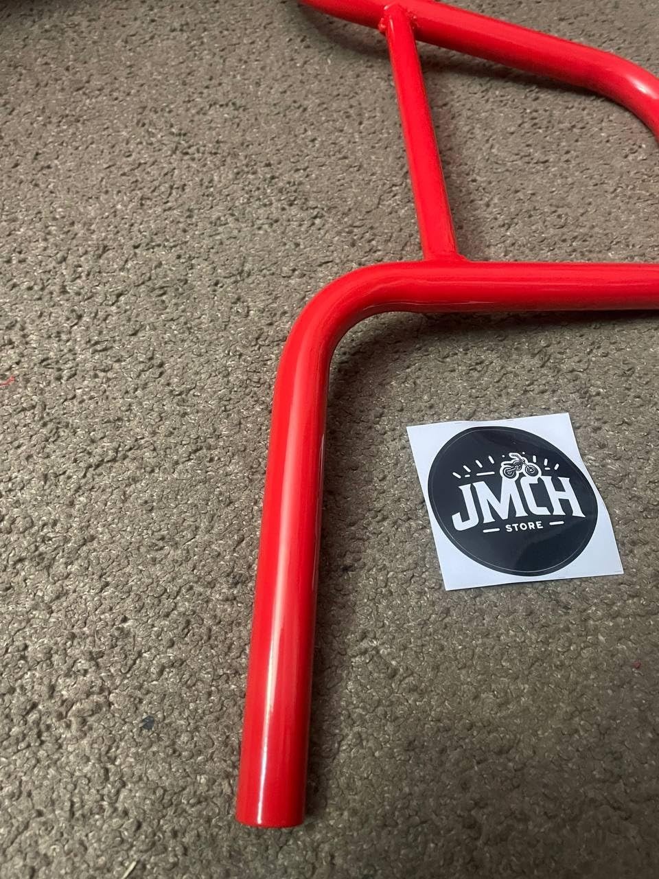 Red 7/8″ Handlebar 10.5″ Rise Crossbar Fits Motovox MBX10 MBX11 Mini Bike Parts