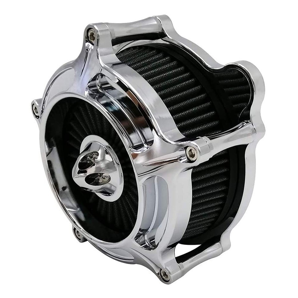 Turbine Air Cleaner Intake Filter for Harley Touring 24-up Softail 25 Fitment-E
