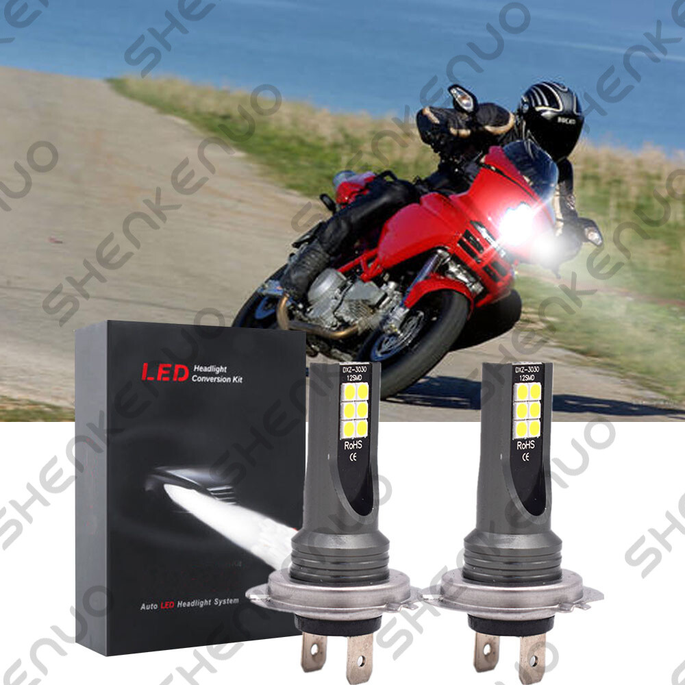 H7 HID Xenon For Ducati Multistrada 620 1000 1100 S Headlight High Low LED Bulbs