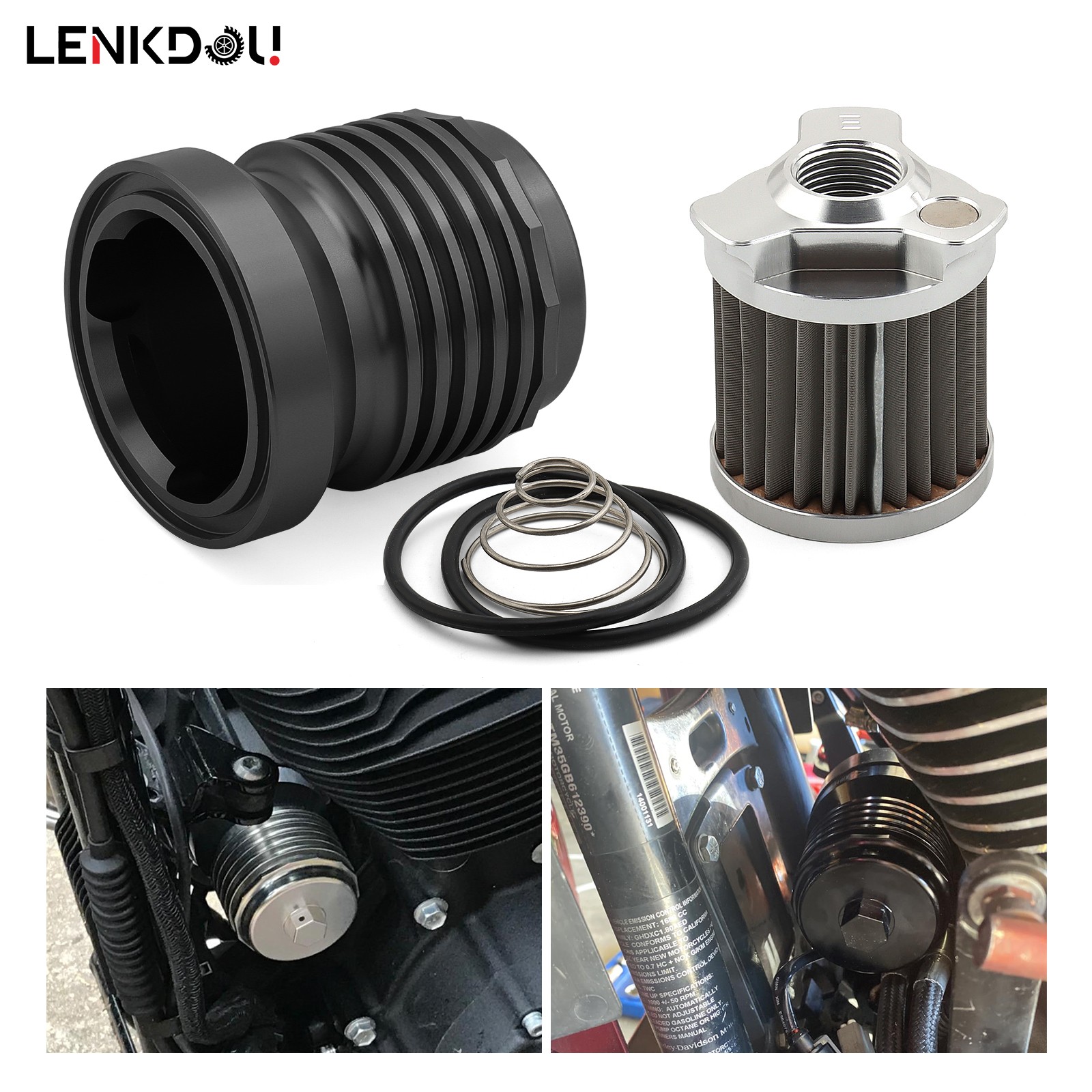 1PC Reusable Oil Filter Replacement Kit For Harley Twin Cam Evo Dyna Softail