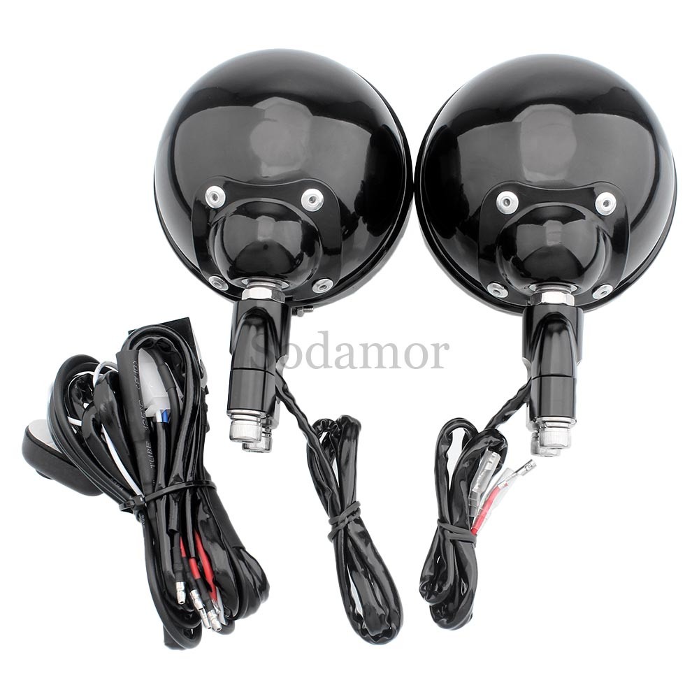 4.5″ Motorcycle LED Passing Driving Light Spot Cold White Fog Lamp For Honda ATV