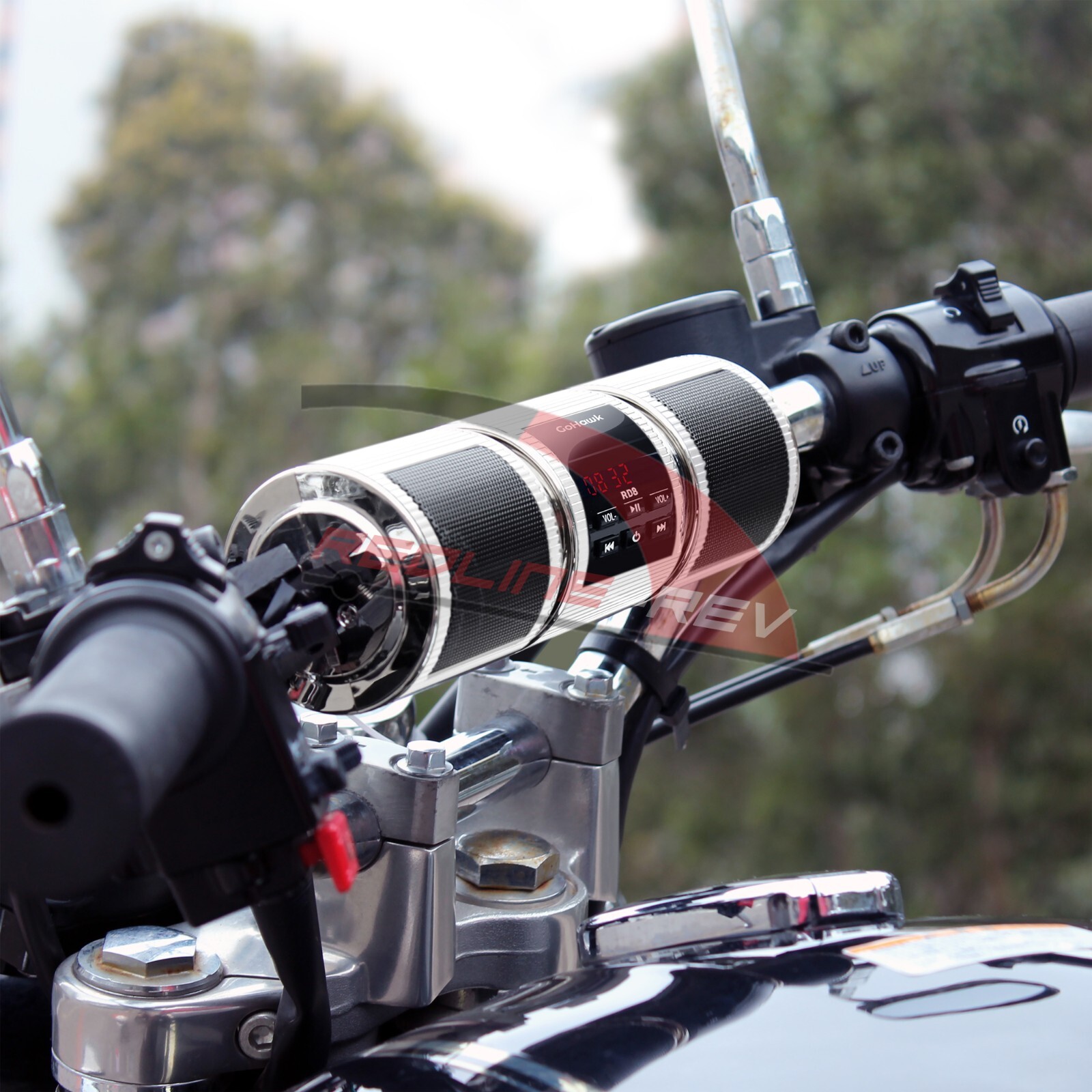 Waterproof Bluetooth Motorcycle Stereo Speakers Audio System BT USB AUX FM Radio