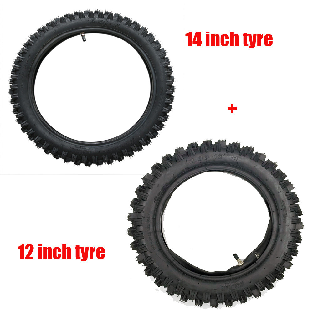 Front 60/100-14 Rear 80/100-12 Tire Tube Dirt Bike XR70 CRF50 CRF70 XR50 TTR90