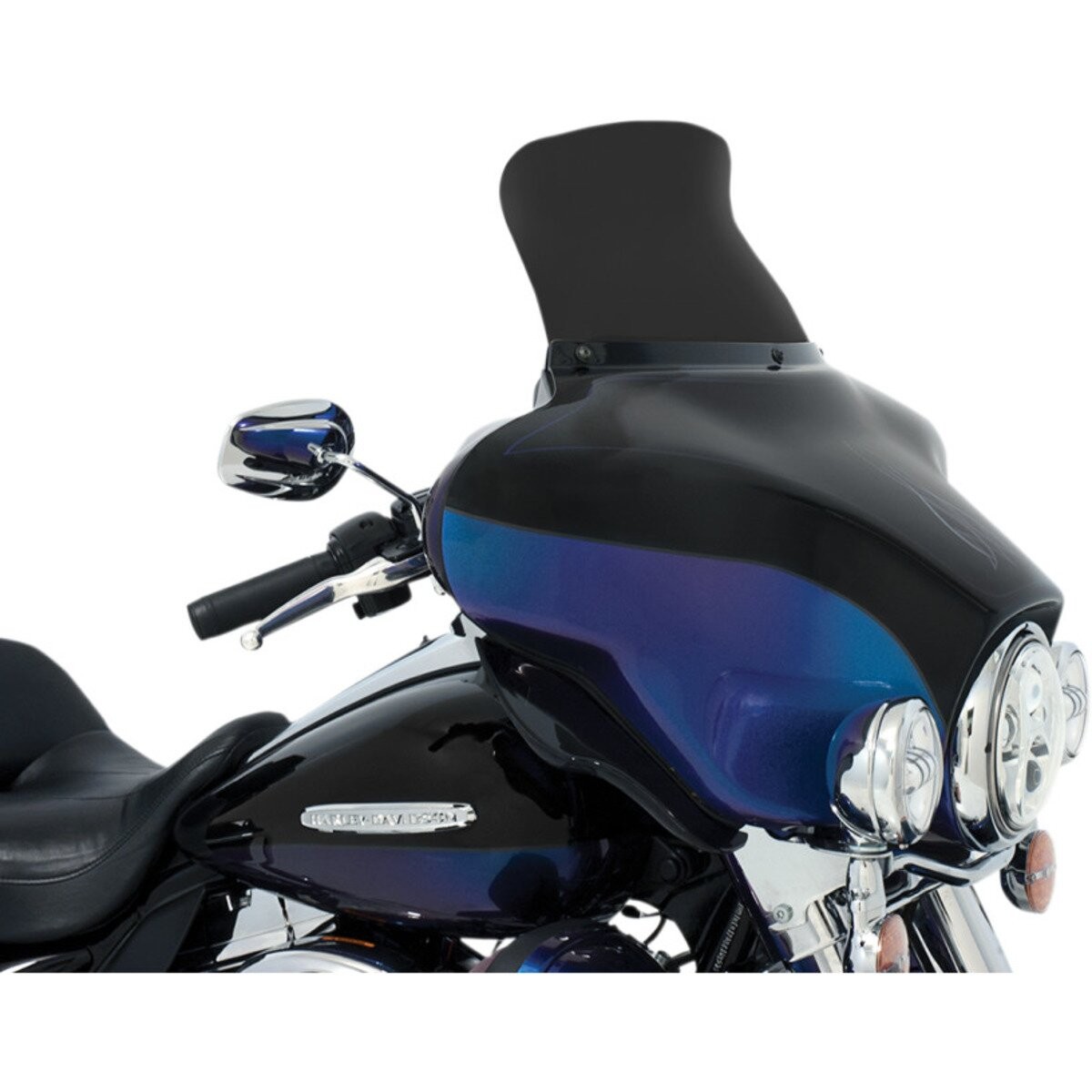 Memphis Shades 9 in. Dark Smoke Spoiler Windshield – MEP84510