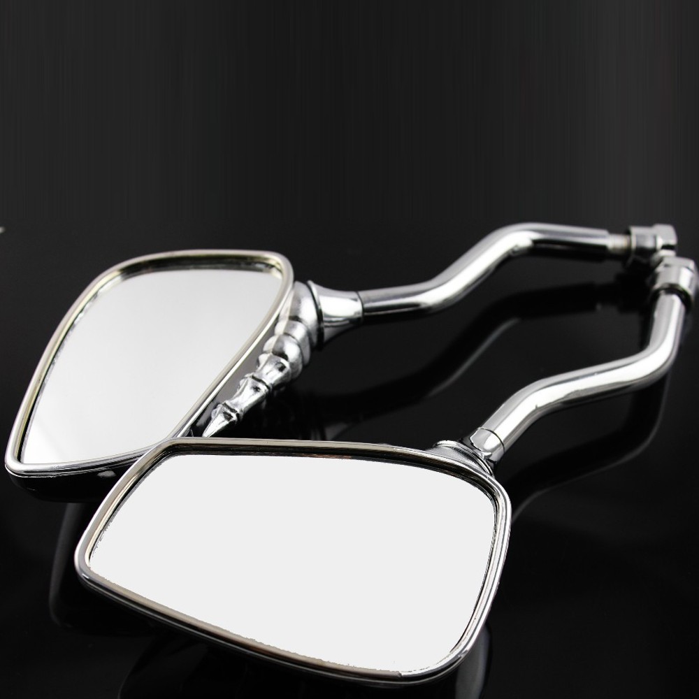 1 Pair of Motorcycle Bike Rearview Side Mirrors Skeleton Skull Hand Claw