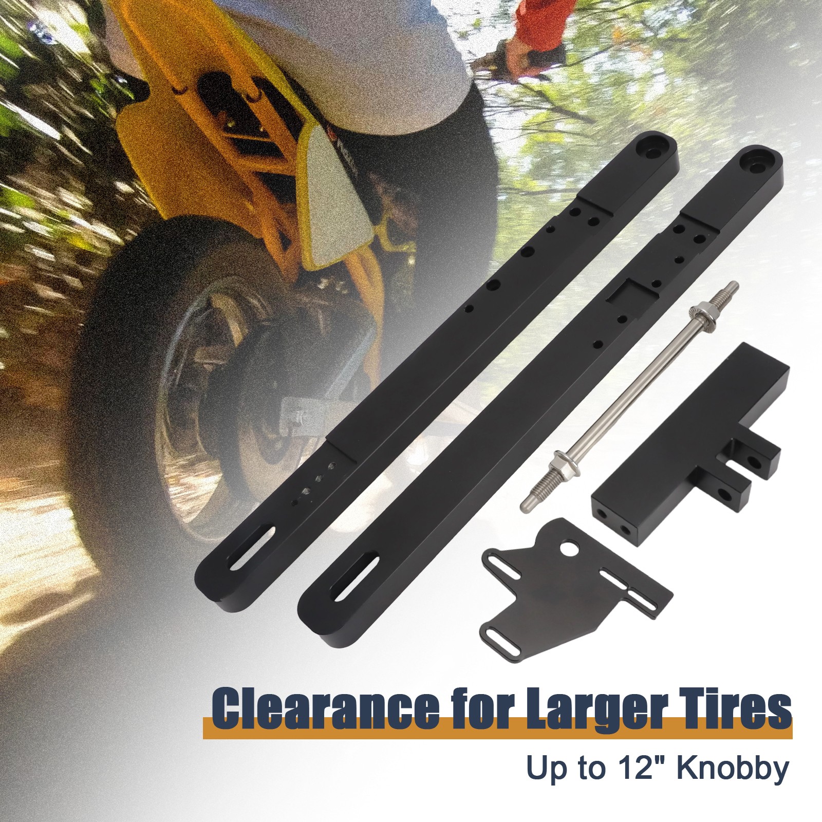 4″ Swing Arm Extension Stretched Upgrade Kit For Razor MX650 SX500 Mini Bikes