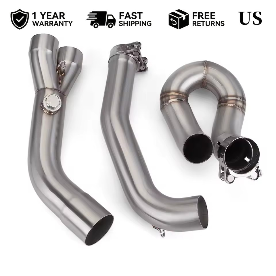 Slip-On Exhaust System Mid Link Pipe For Aprilia Shiver 750 / SL750 GT 2008-2017